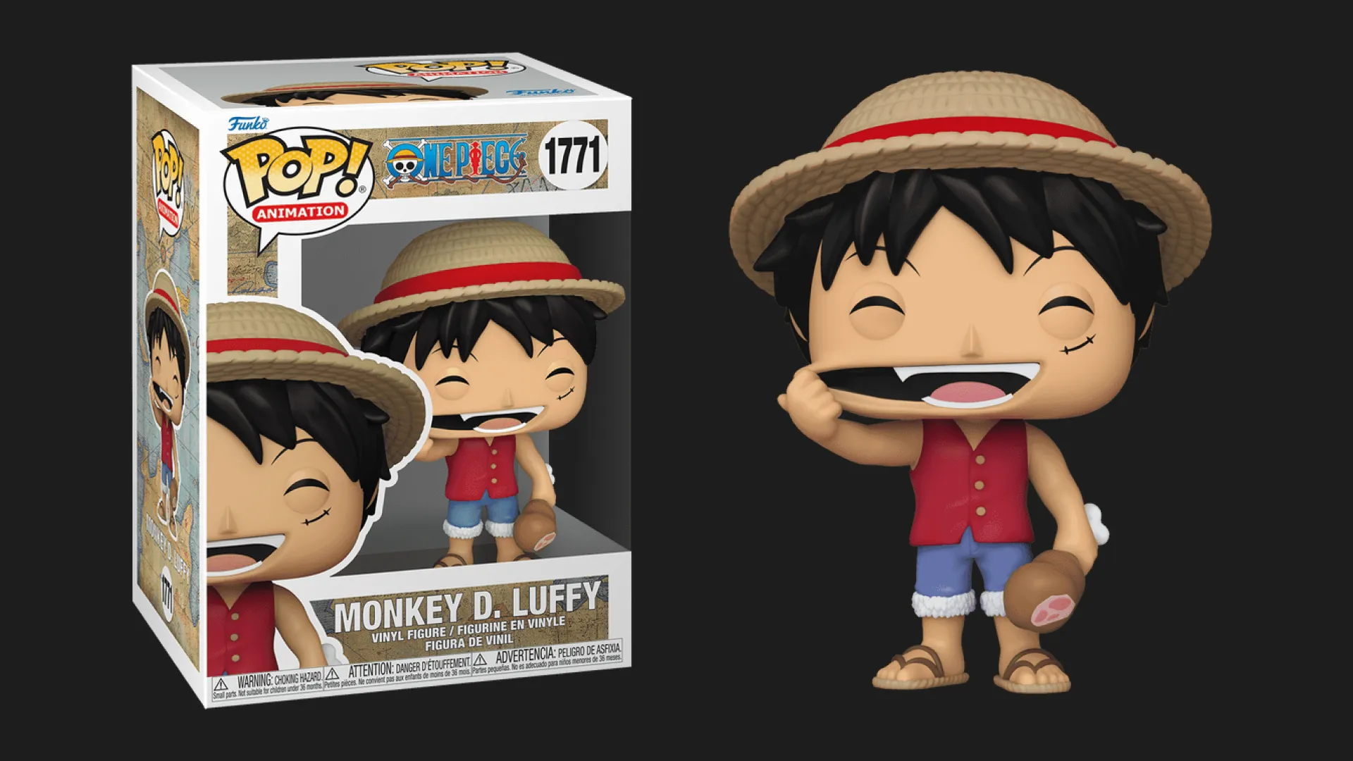 Фігурка Funko Pop! серії Великий куш — Луффі, що Посміхається (80365)