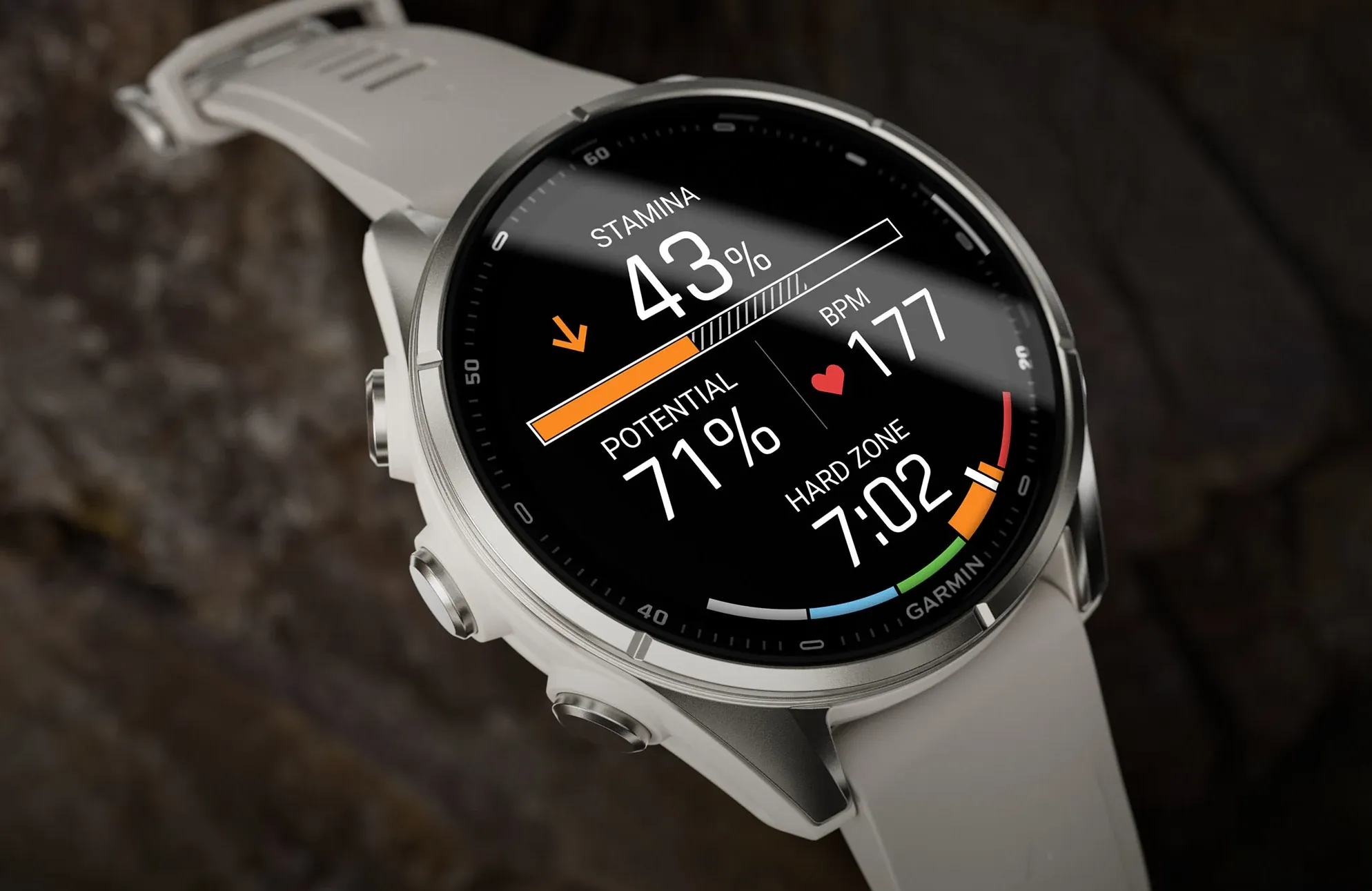 Garmin Fenix 9 43mm AMOLED Sapphire Titanium with Pebble Gray Silicone Band