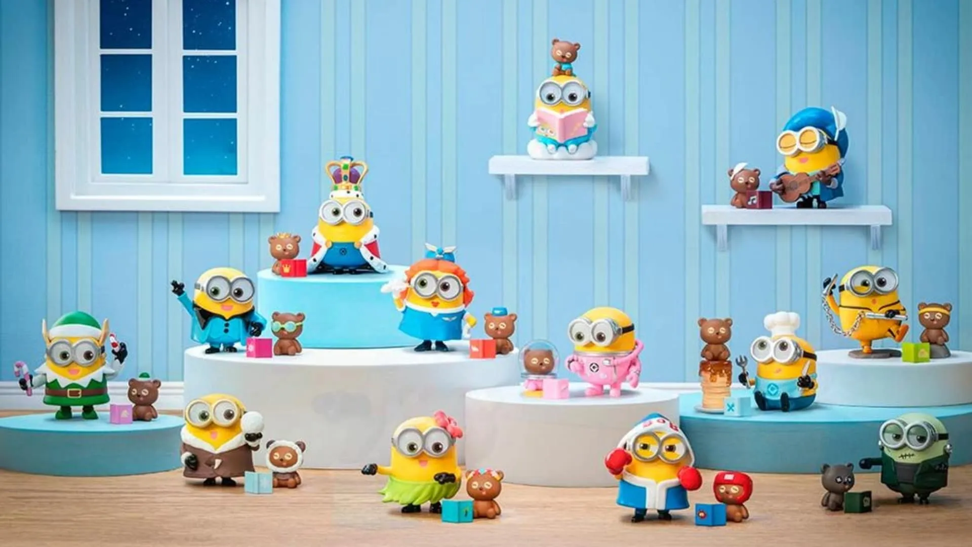 Колекційна фігурка-сюрприз Pop Mart Minions (Bedtime Stories by Bob and Tim) (MBBT-01)