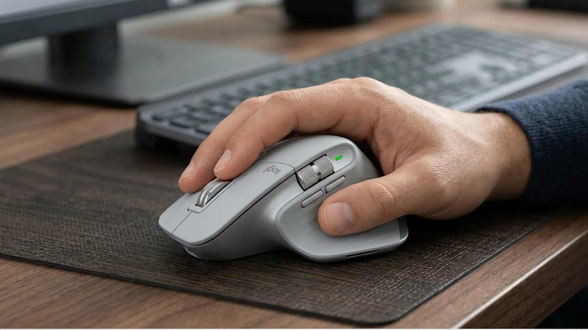 Миша Logitech MX Master 4 Performance Wireless/Bluetooth (910-007563) (Pale Grey)