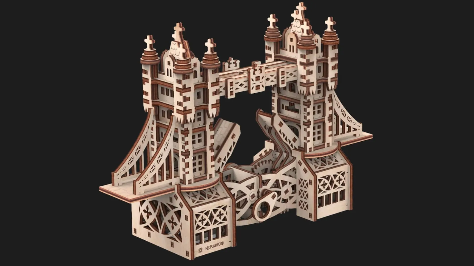 Деревянный 3D-конструктор Mr.Playwood Тауэрский мост S (10402)