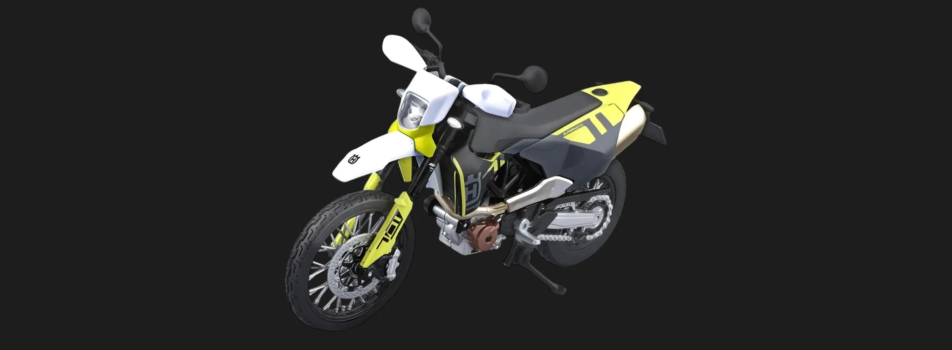 Мотоцикл Maisto 2023 Husqvarna 701 Supermoto, 1:12 (31101-23093)