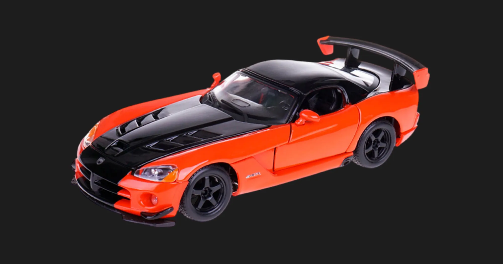 Автомодель Bburago — Dodge Viper SRT10 ACR в асортименті, 1:24 (Red, Orange, Gray) (18-22114)