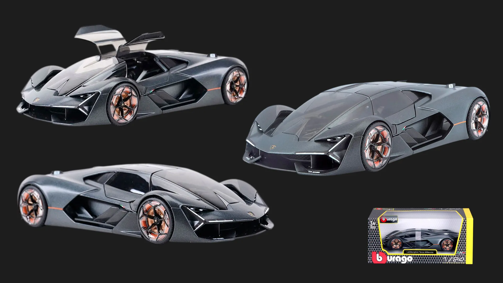 Автомодель Bburago Lamborghini Terzo millennio в асортименті (1:24) (18-21094)