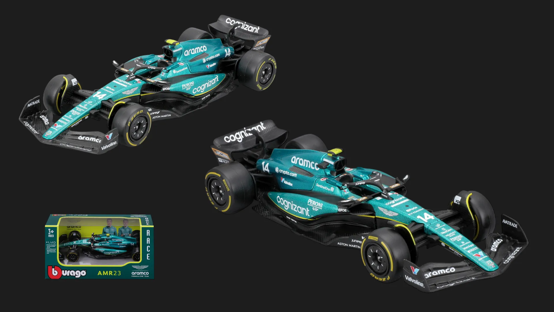 Автомодель Bburago Race - Aston Martin AMR23 2023 в асортименті (1:43) (18-38090)