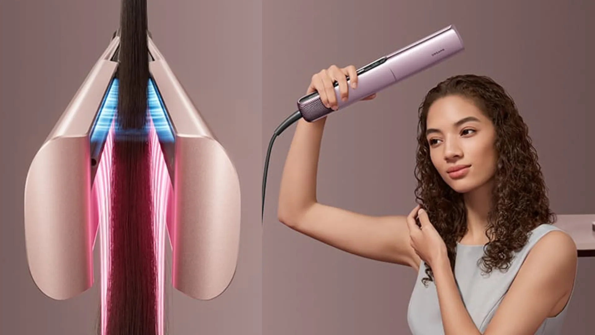 Фен-випрямляч Dreame Aero Straight Pro (Pink Gold)