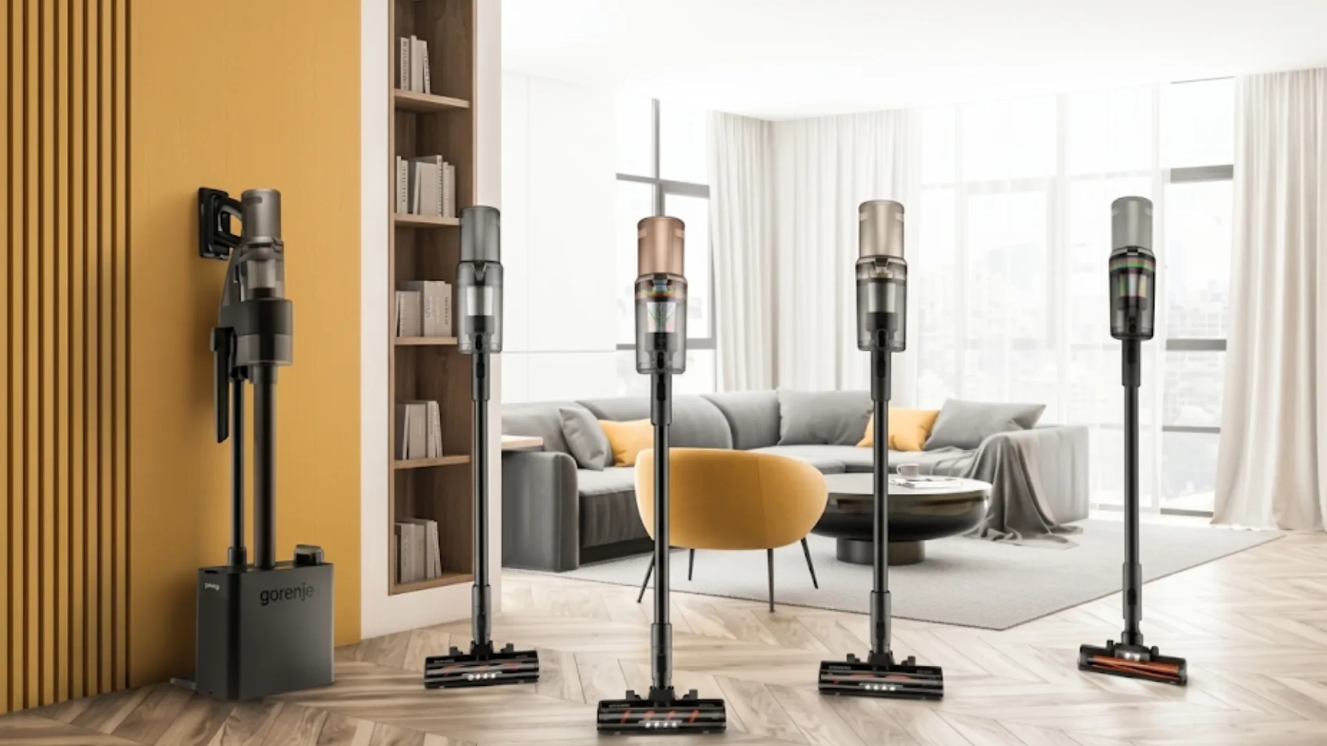 Акумуляторный пылесос Gorenje (SVC259441NFGO) (Gold)