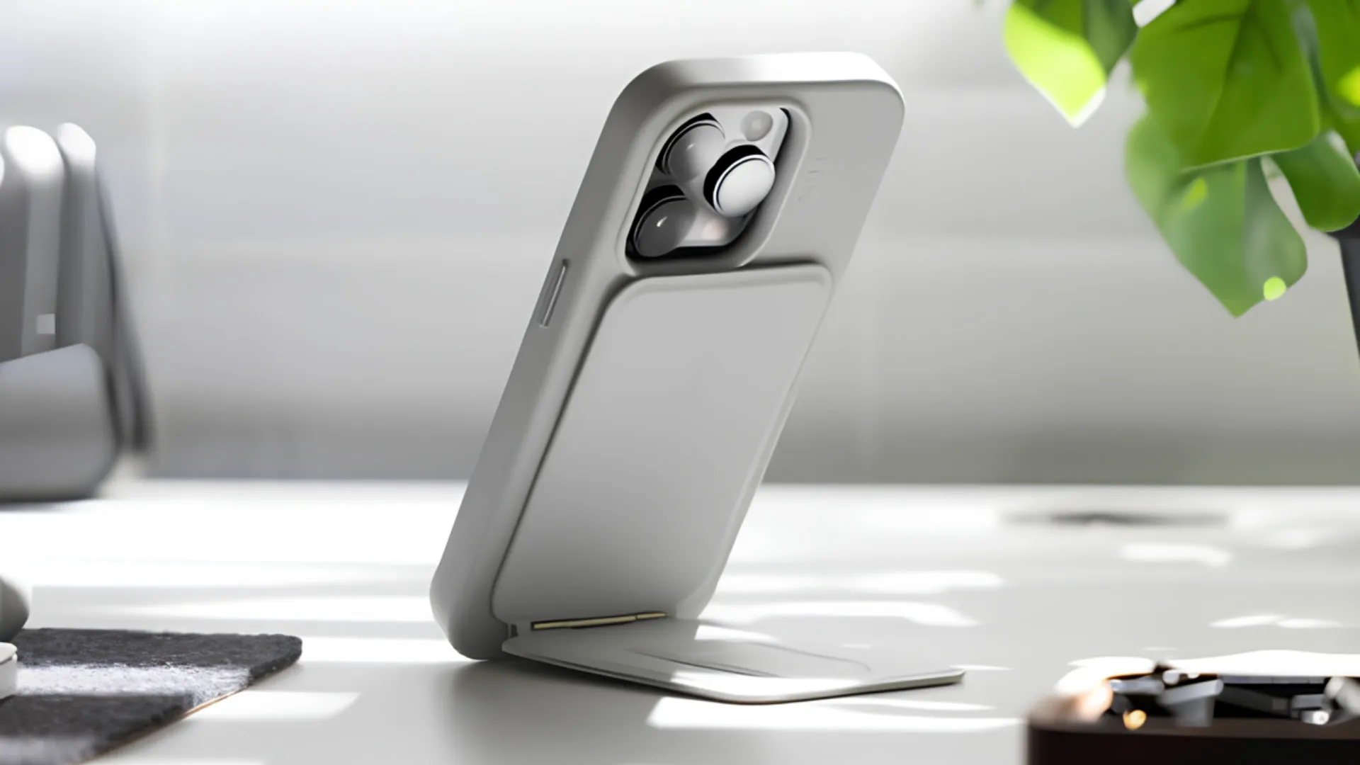 Чехол-кошелек MOFT Snap Phone Tripod Stand (Misty Cove)