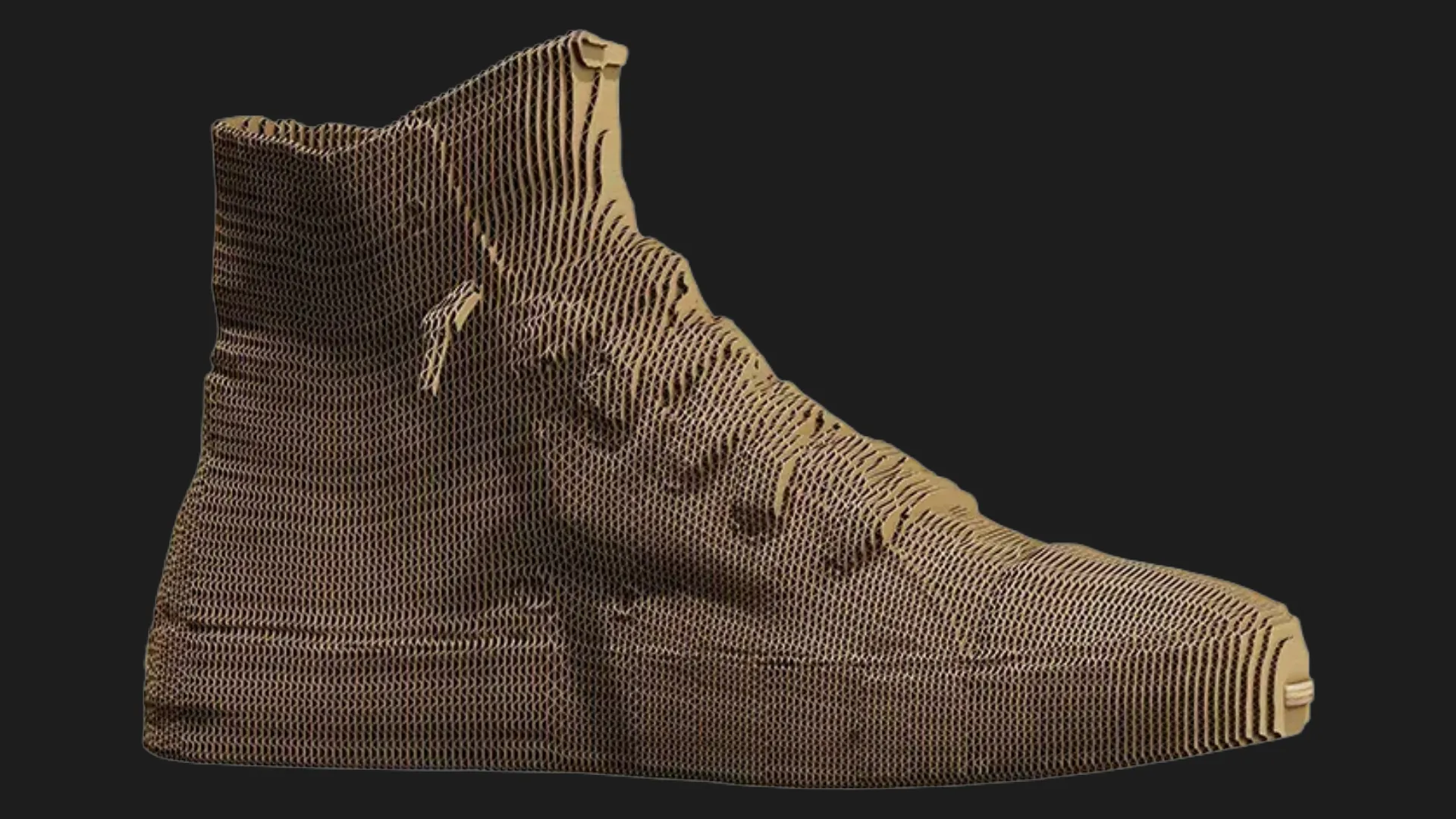 Картонний 3D пазл-конструктор Cartonic Високі кеди (High top sneaker) (CARTHTSNK)