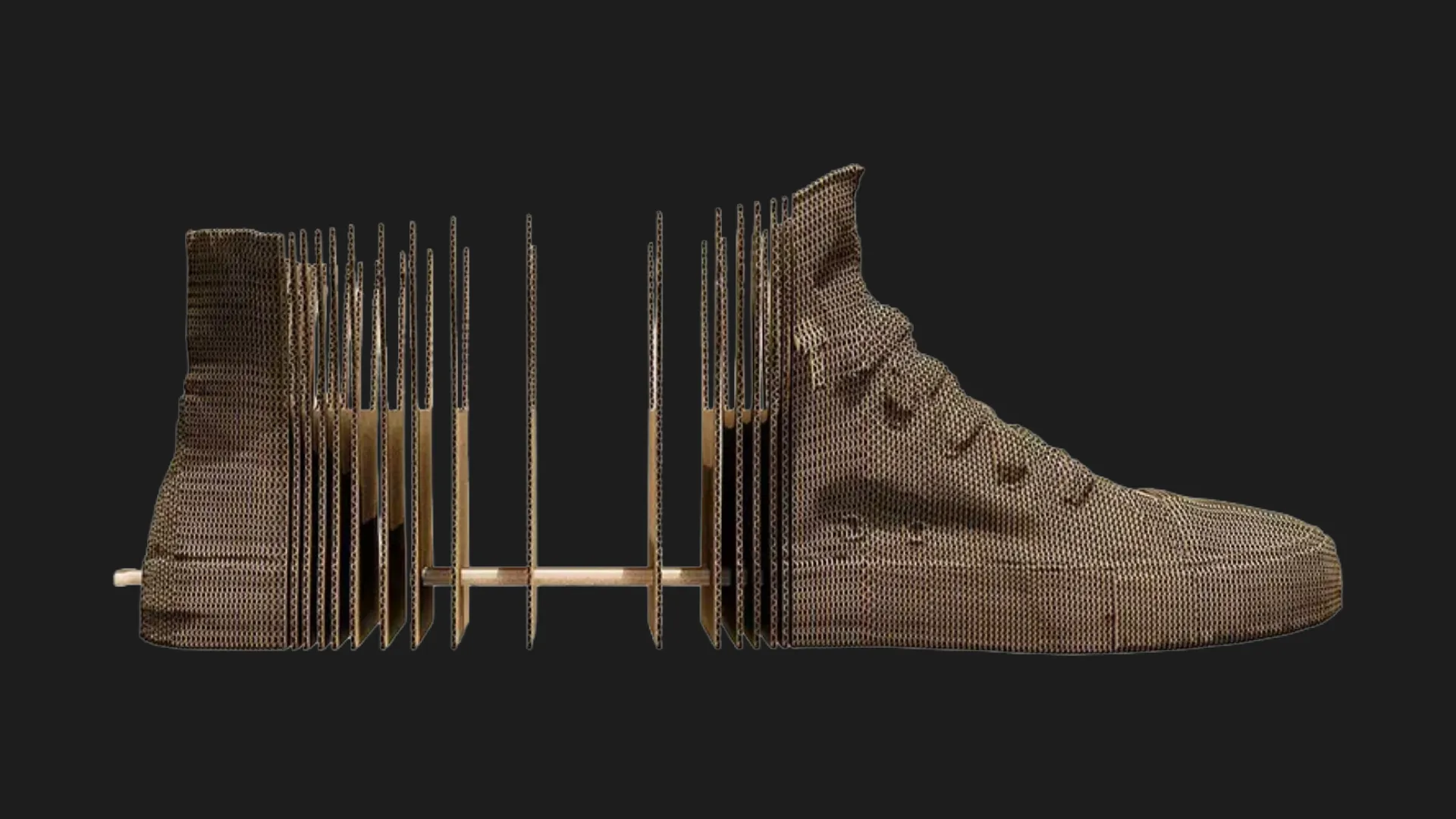 Картонний 3D пазл-конструктор Cartonic Високі кеди (High top sneaker) (CARTHTSNK)