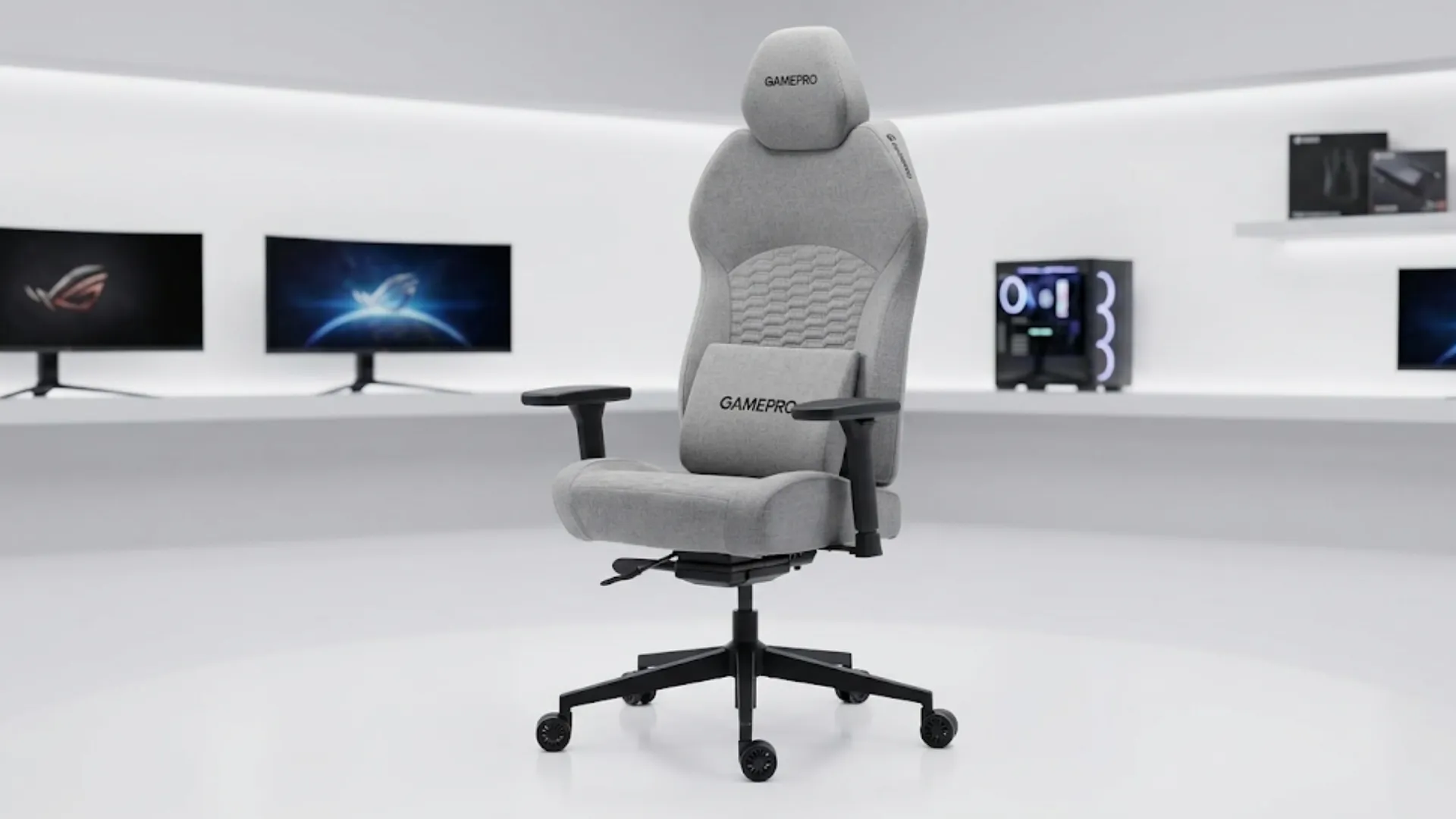 Крісло ігрове GamePro (GC760LG) (Light Gray) (UA)