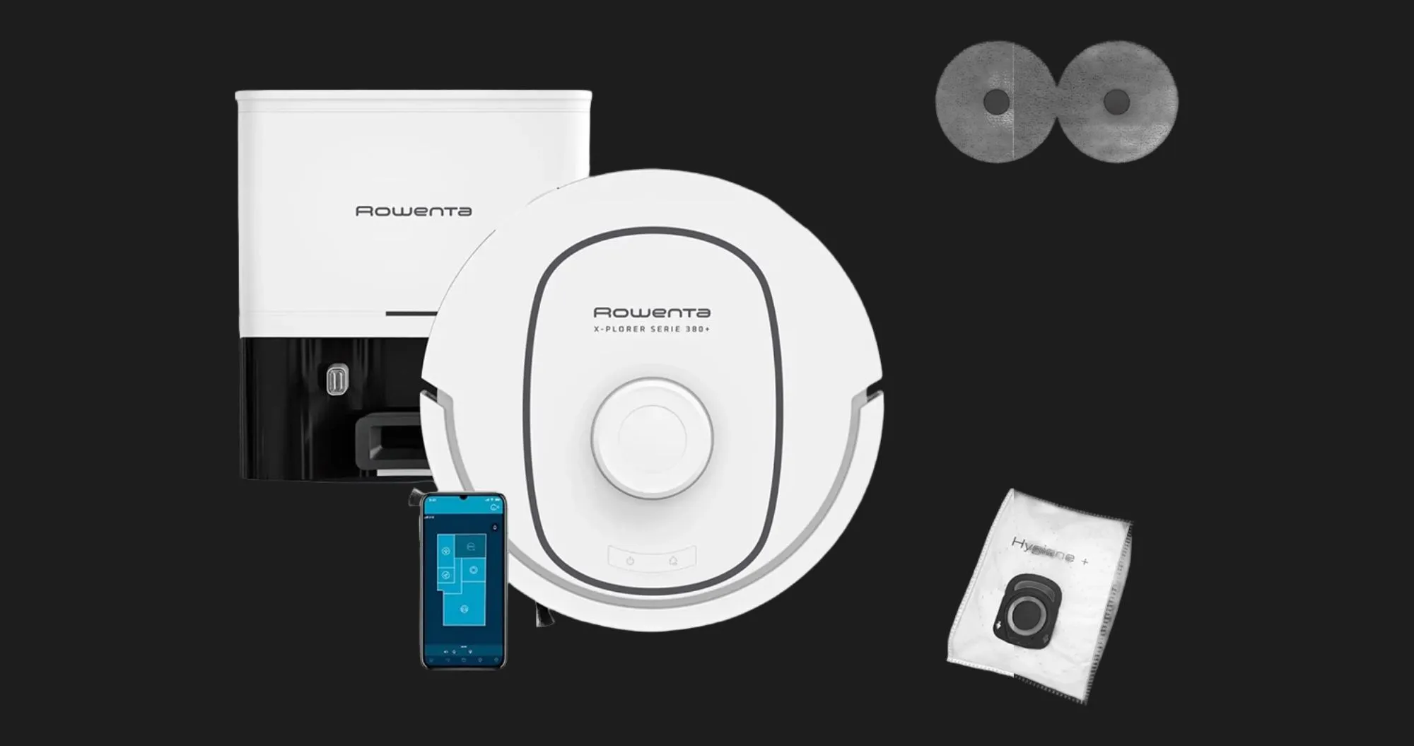 Робот-пылесос Rowenta X-Plorer Serie 380+ (White)