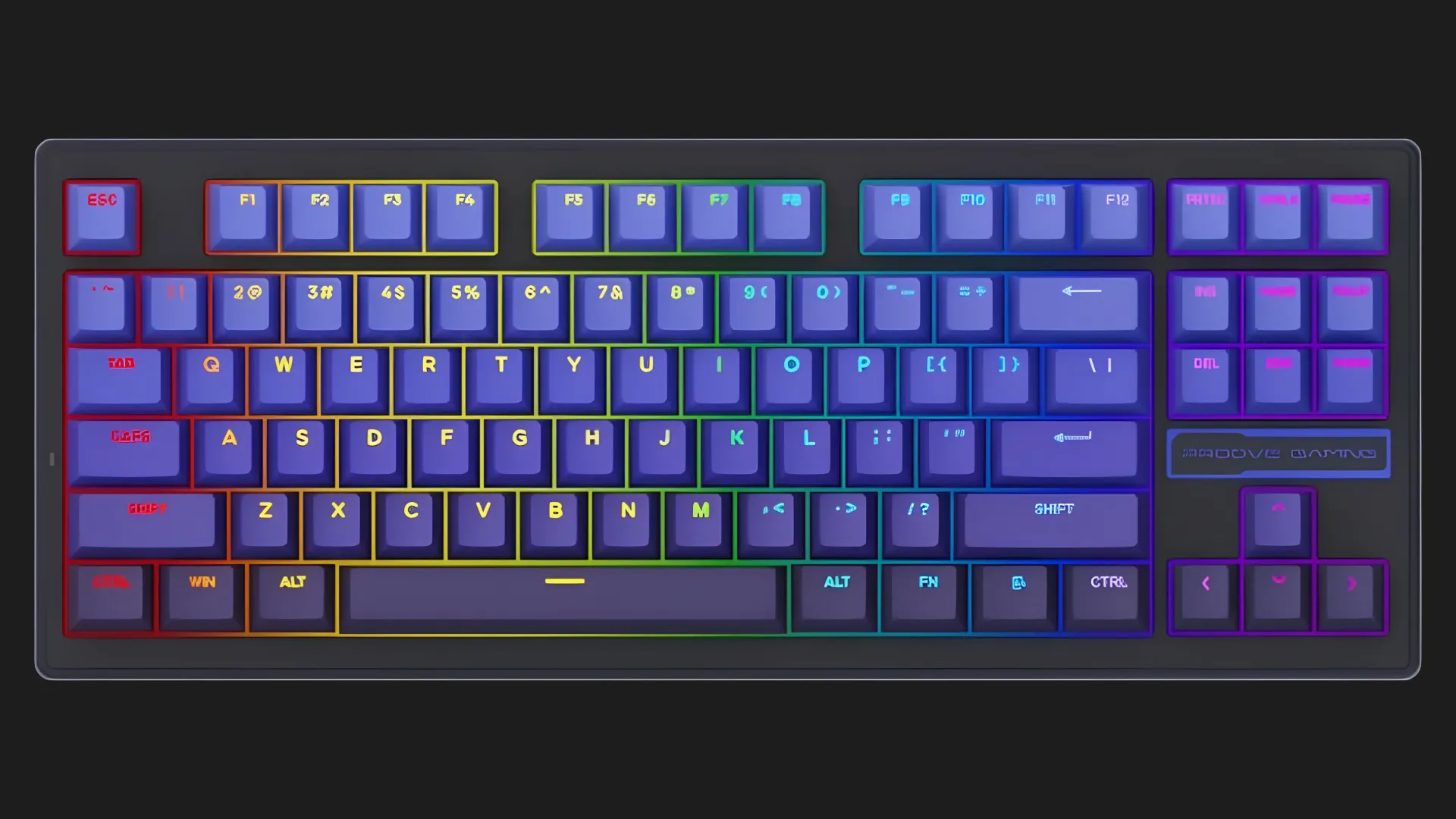 Клавіатура бездротова Proove Gaming Rampage gradient (Purple/Black) (WKRM00022418)