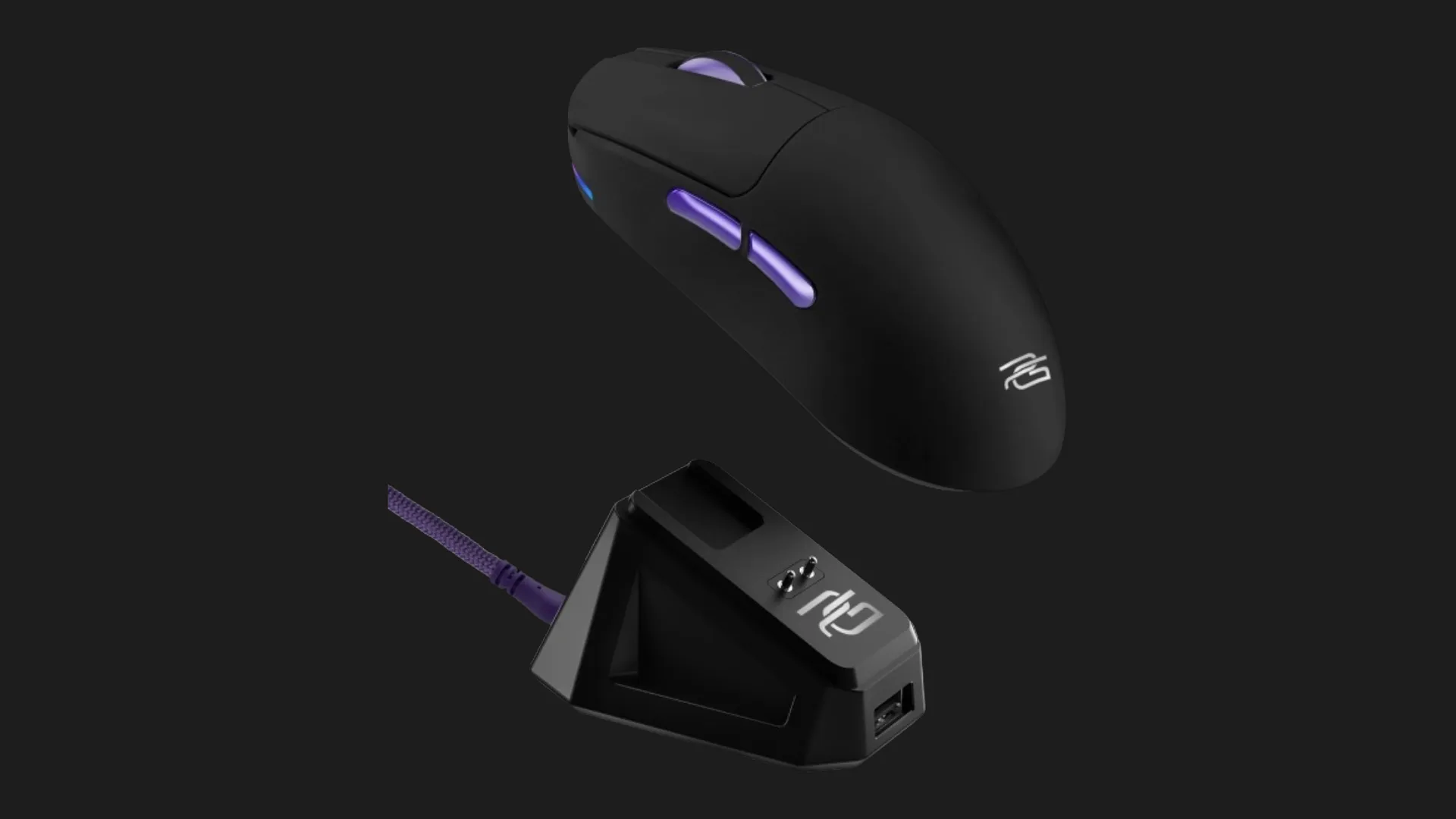 Беспроводная игровая мышь Proove Gaming Superfight Wireless with charging dock (Black/Purple) (WMSW00122001)