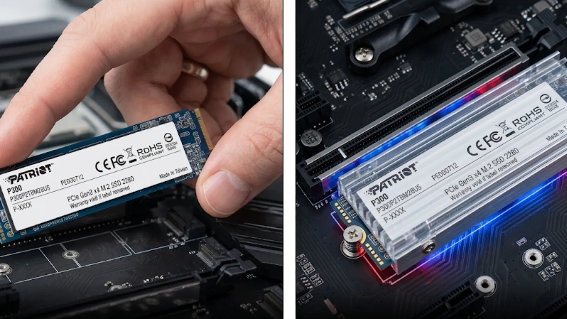 SSD накопичувач Patriot P300 512GB M.2 2280 PCIe 3.0 NVMe (P300P512GM28)