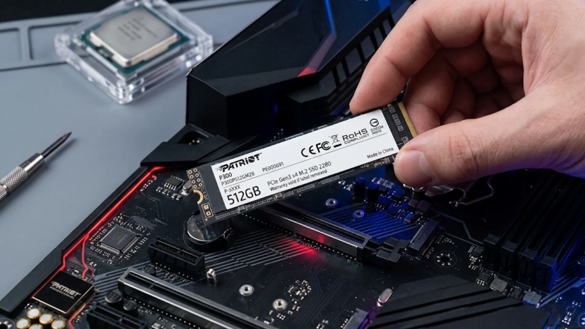 SSD накопичувач Patriot P300 512GB M.2 2280 PCIe 3.0 NVMe (P300P512GM28)