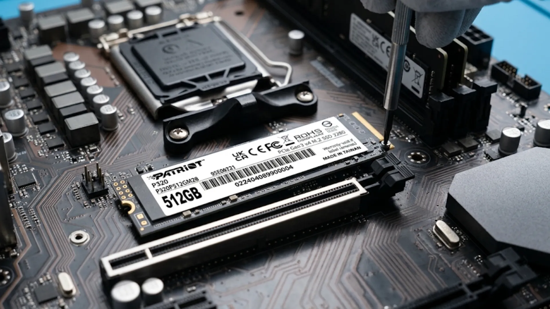 SSD накопитель Patriot P320 512GB NVMe PCIe 3.0 (P320P512GM28)