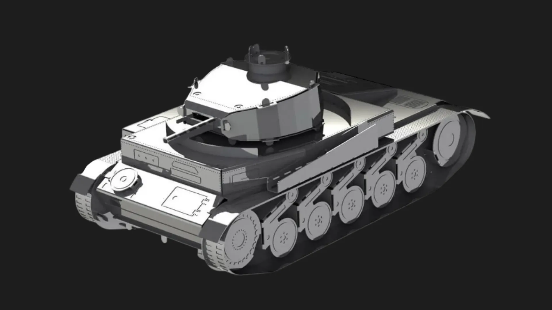 Колекційна модель-конструктор Metal Time Танк Pz.Kpfw. II (MT060)