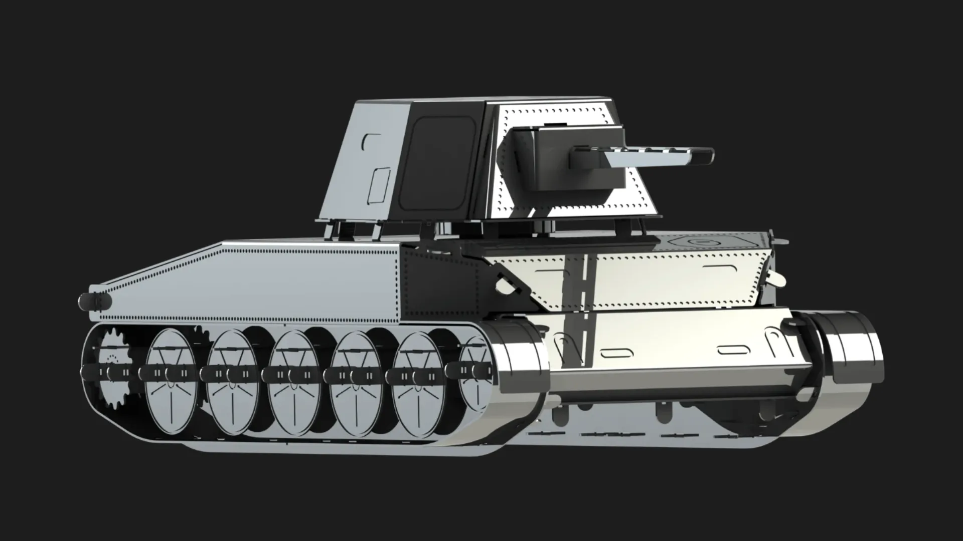 Колекційна модель-конструктор Metal Time World of Tanks танк T67 (MT066)