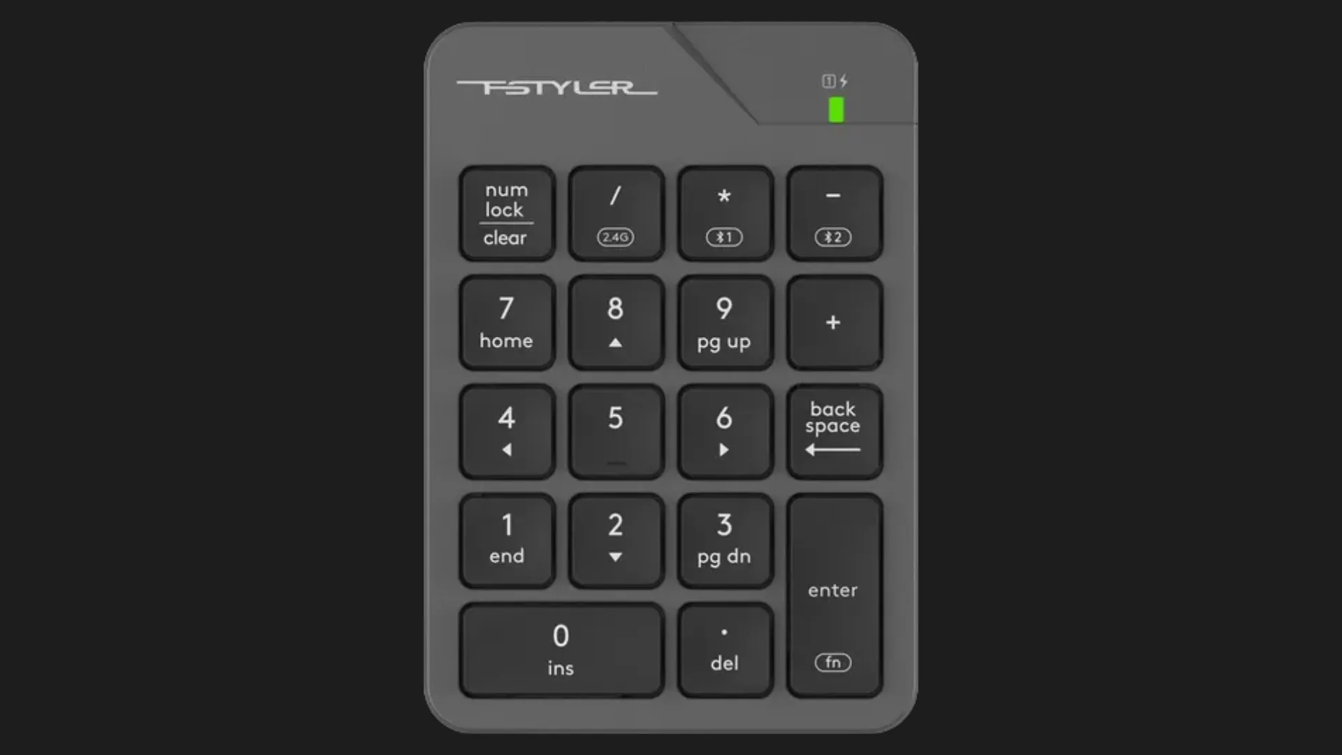 Клавіатура цифрова A4Tech FBK21C (Smoky Gray)