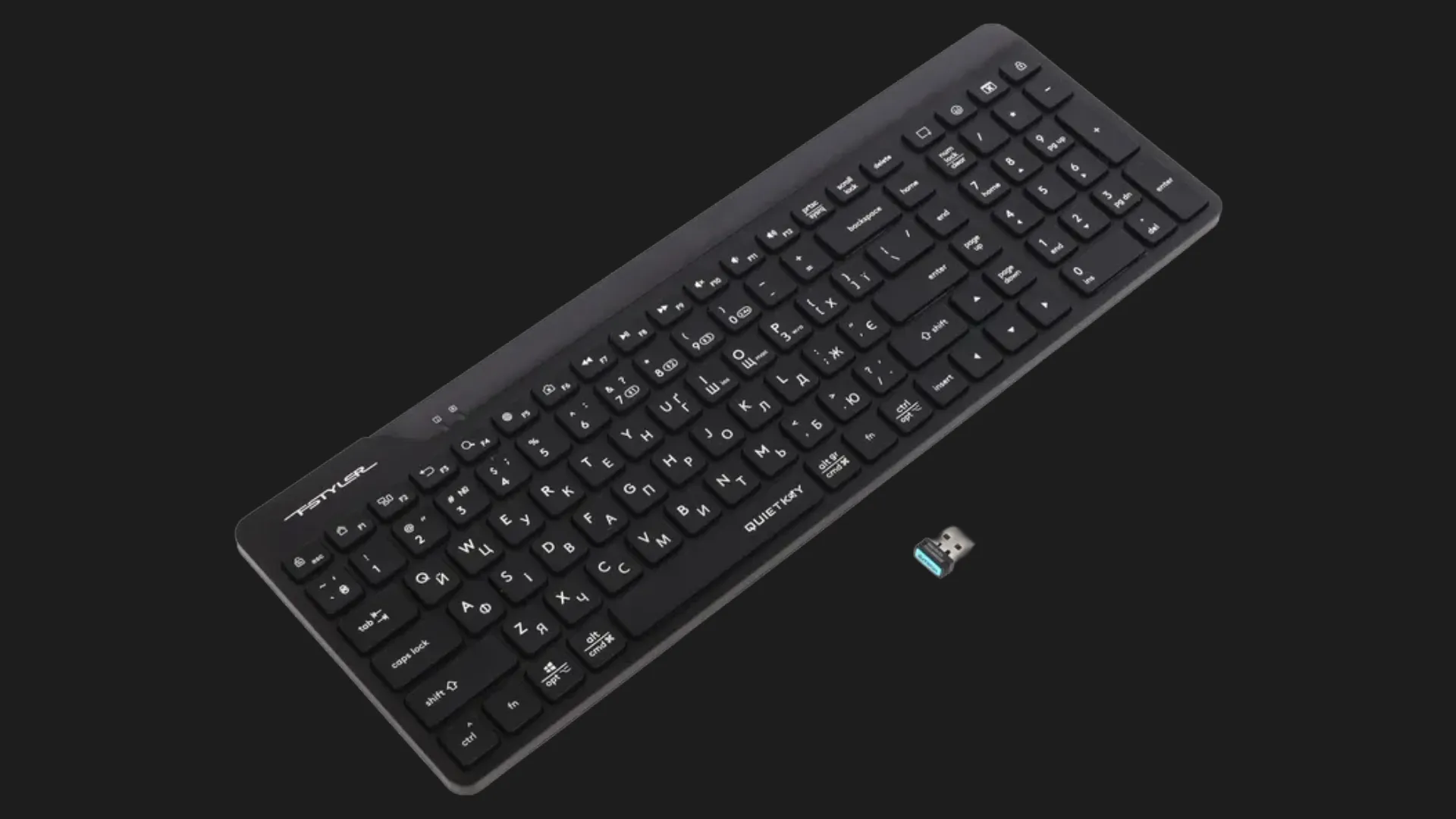 Беспроводная клавиатура A4Tech FBK23 AS (Black)