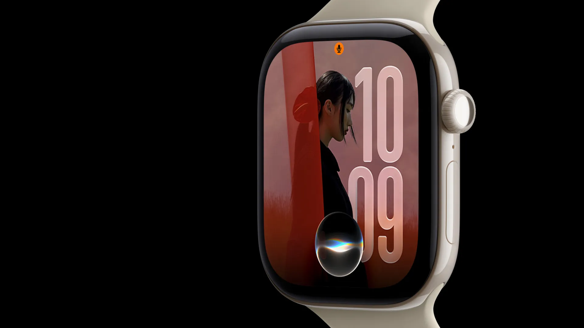 Apple Watch Series 12 GPS, 46mm Light Gold Aluminum Case with Sand Sport Band (M/L)