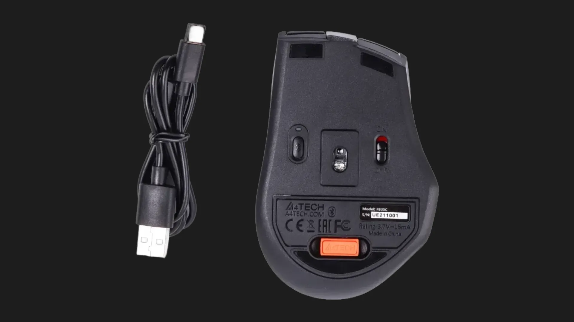 Миша бездротова A4Tech FB35C (Smoky Gray)