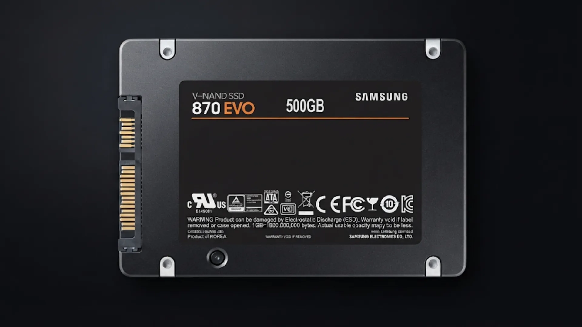 SSD накопитель Samsung 870 EVO 500GB SATA (MZ-77E500B/EU)