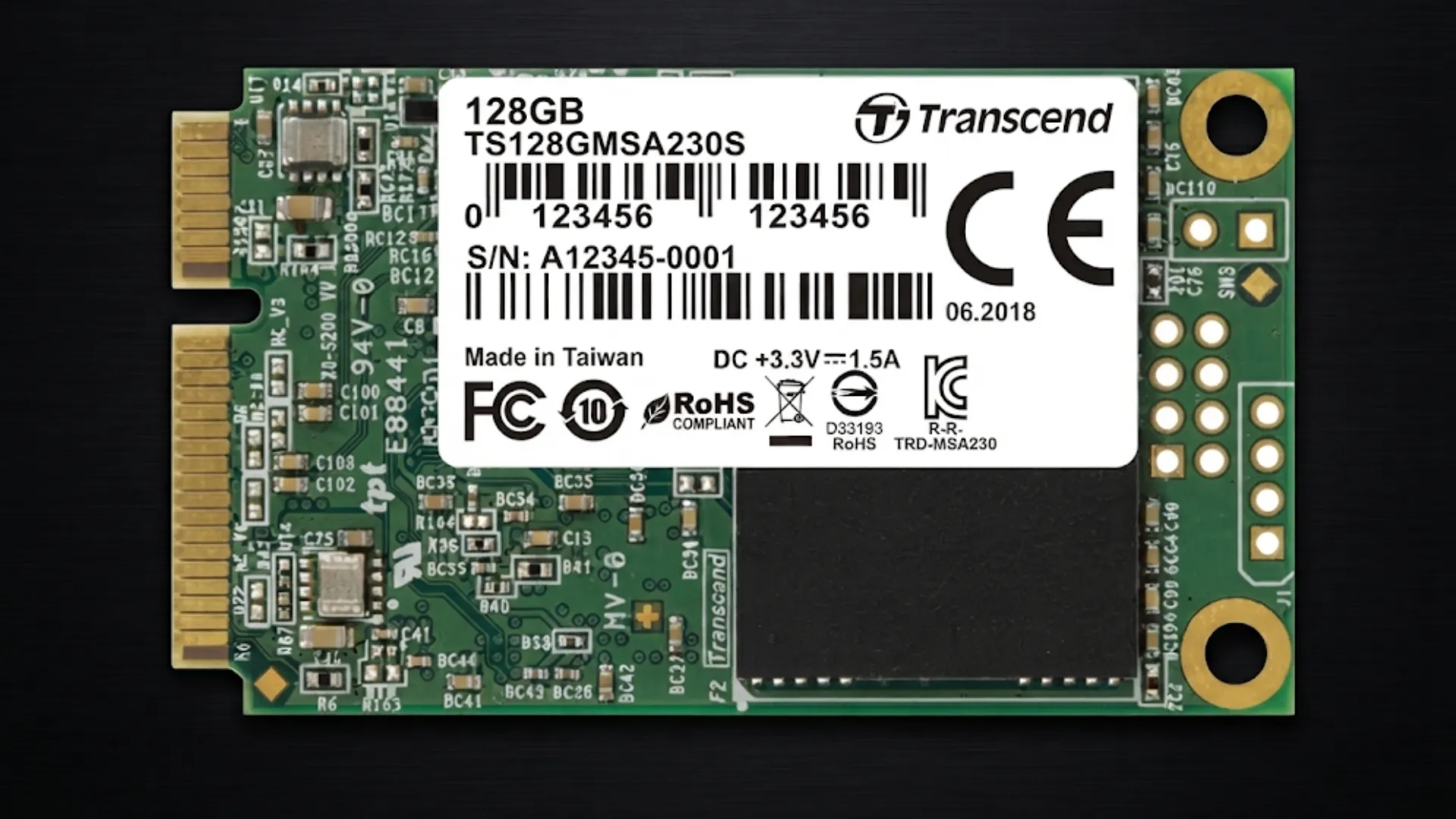 SSD Transcend 230S 128GB mSATA (TS128GMSA230S)