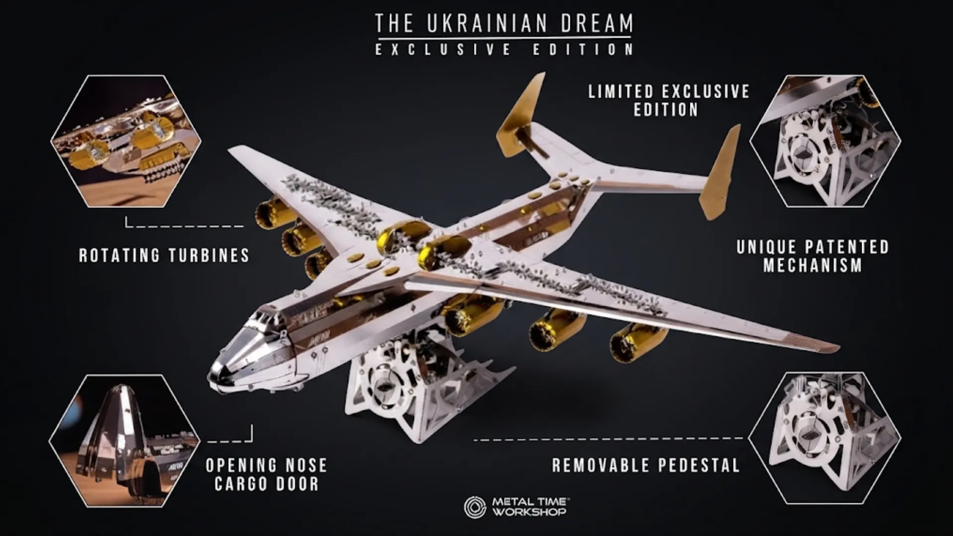 Коллекционная модель Metal Time Ukrainian Dream Official Exclusive Edition (MT001EE) АН-225 Мрия