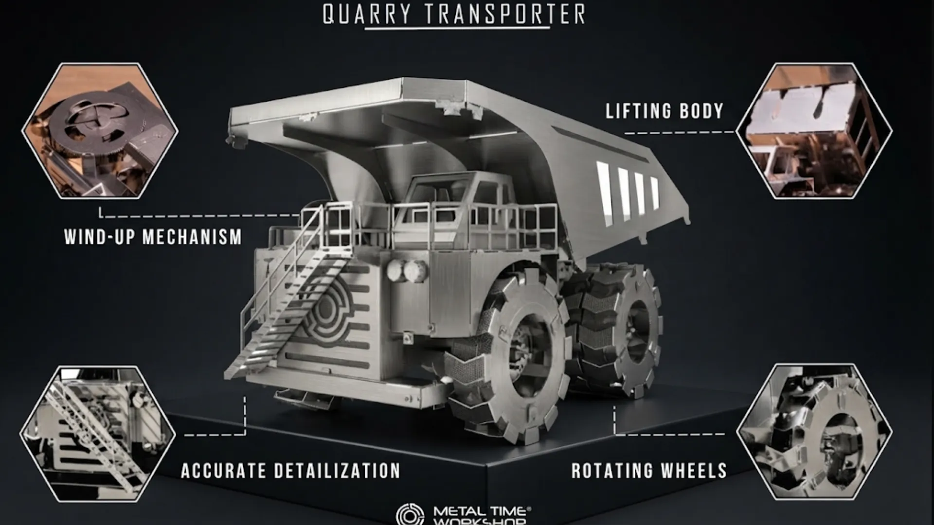 Коллекционная механическая модель Metal Time Quarry Transporter (MT014)