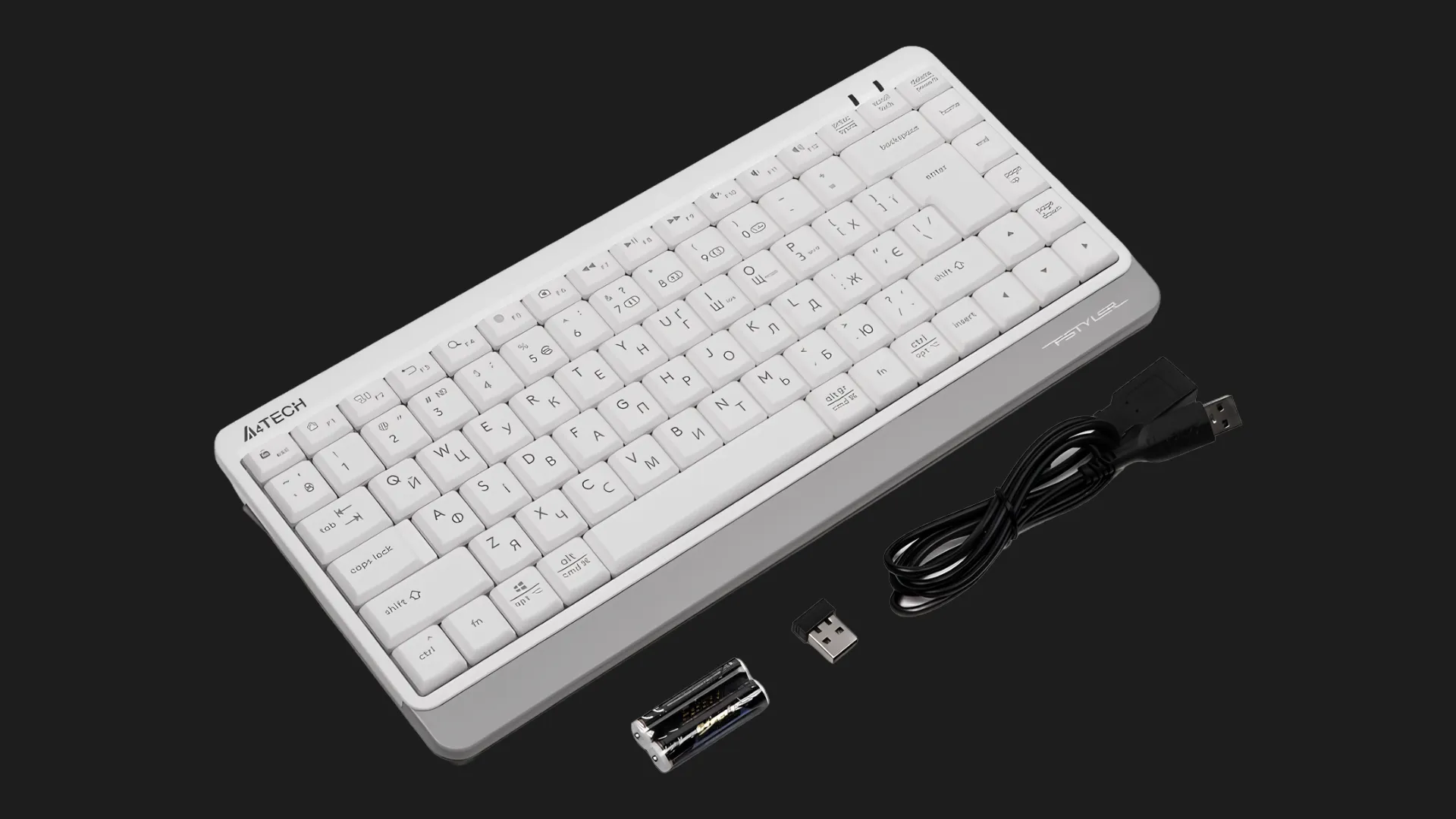 Клавіатура бездротова A4Tech FBK11 (Gray)