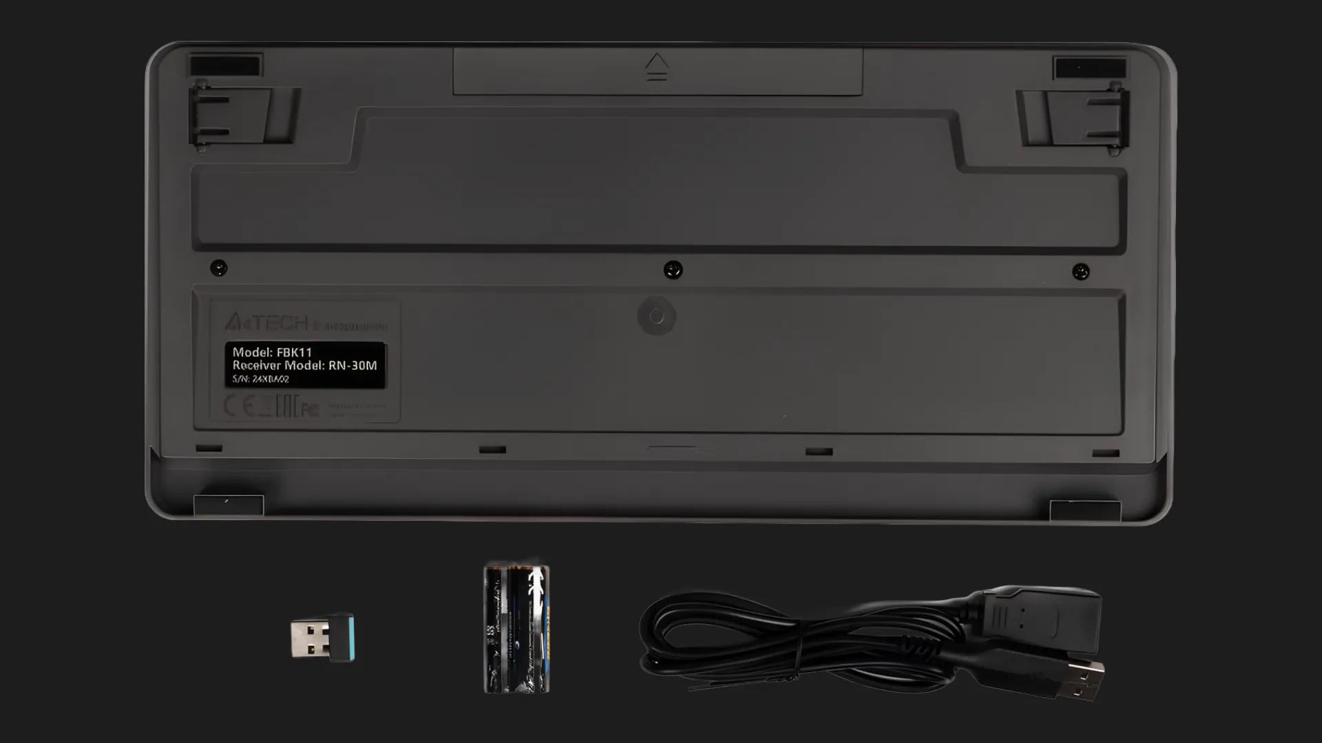 Клавіатура бездротова A4Tech FBK11 (Gray)