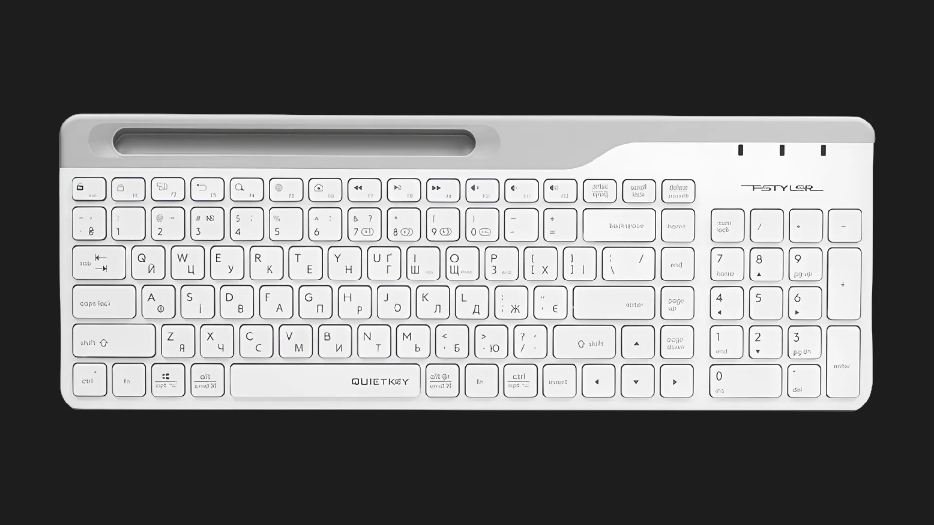 Клавіатура бездротова A4Tech FBK25 (White)