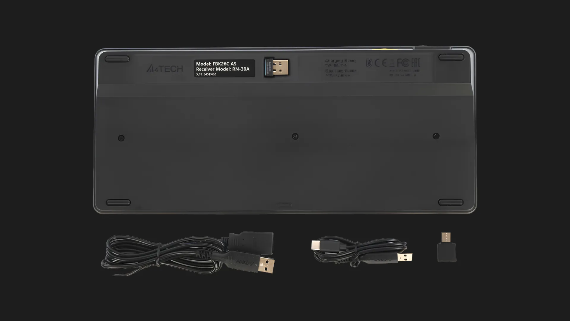 Клавіатура бездротова A4Tech FBK26C AS (Black)