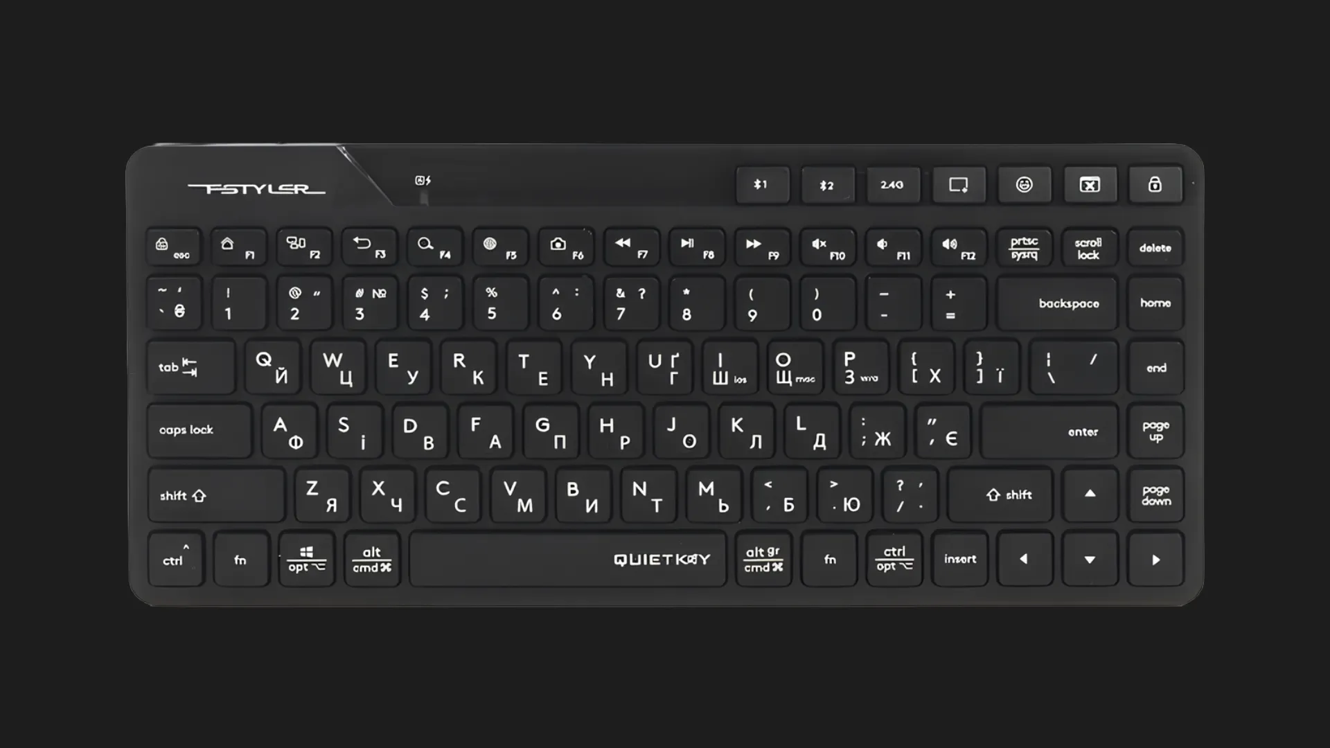 Клавіатура бездротова A4Tech FBK26C AS (Black)