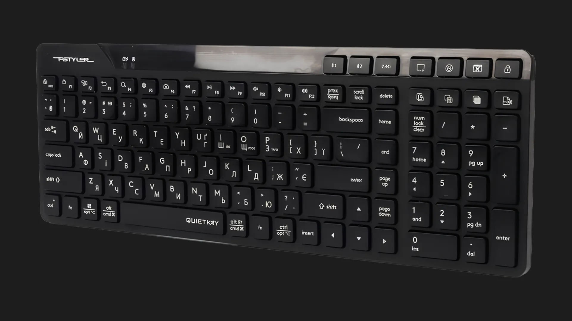 Клавіатура бездротова A4Tech FBK27C AS (Black)
