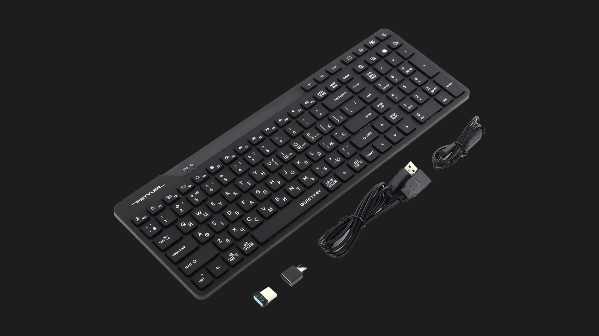 Клавіатура бездротова A4Tech FBK27C AS (Black)