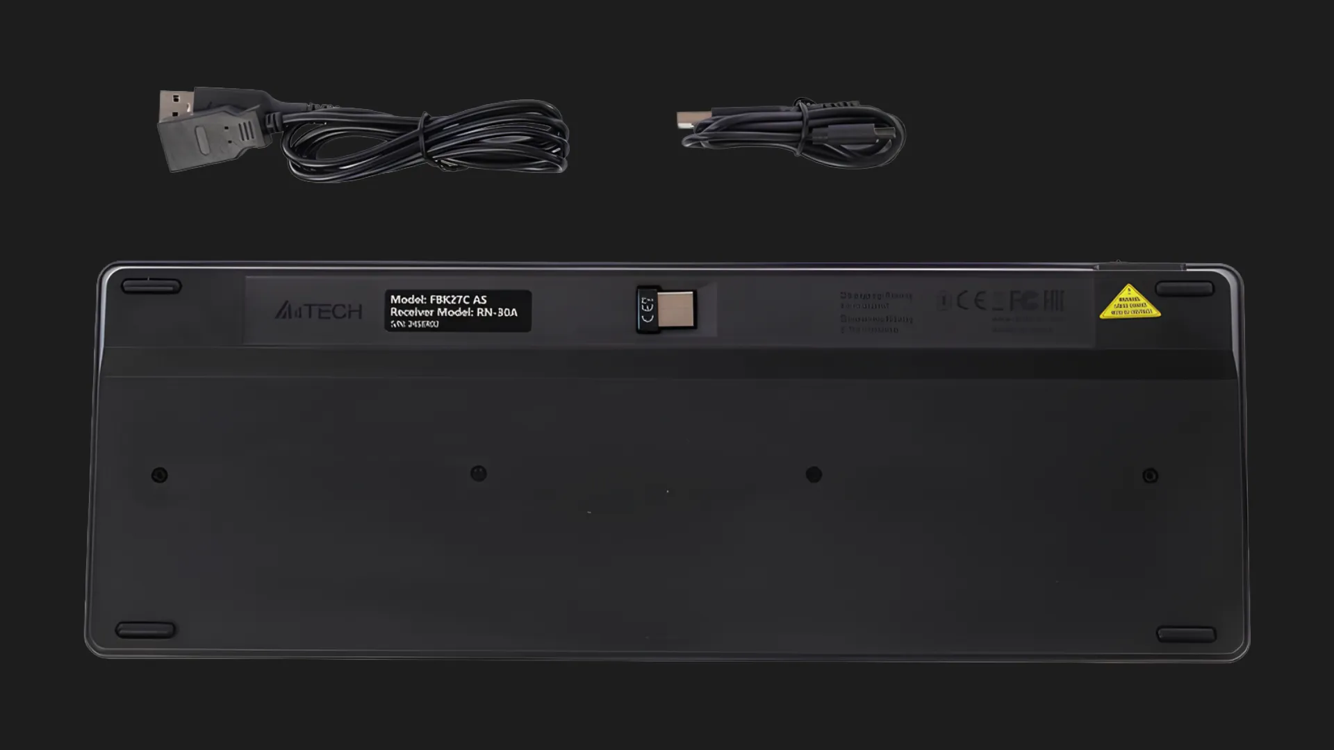 Клавіатура бездротова A4Tech FBK27C AS (Black)