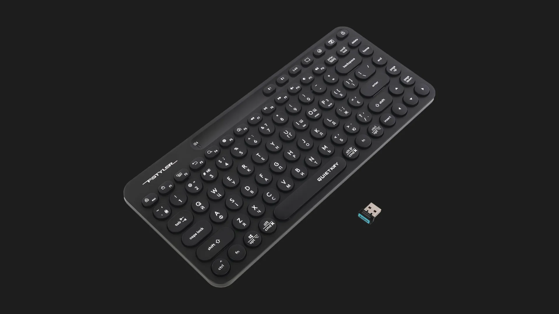Беспроводная клавиатура A4Tech FBK36C AS (Black)