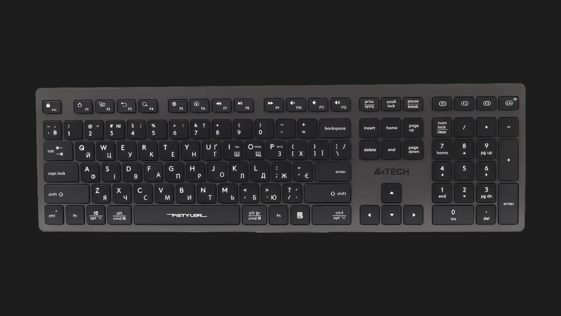 Беспроводная клавиатура A4Tech FBX50C (Gray)