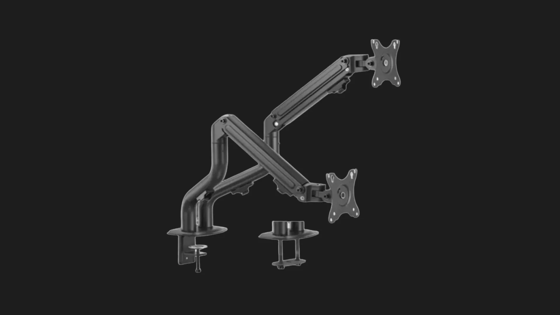Кронштейн Gembird для 2 мониторов 17"-32" (MA-DA2-02) (Black)