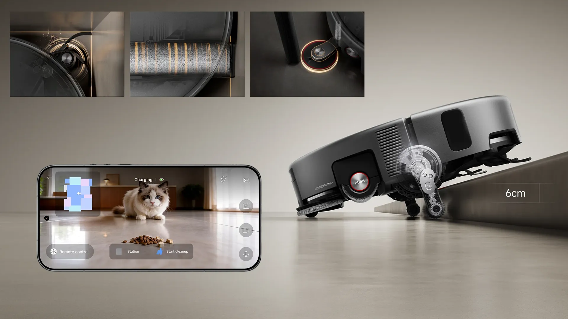 Робот-пилосос Xiaomi Robot Vacuum 6 Max (Gray)