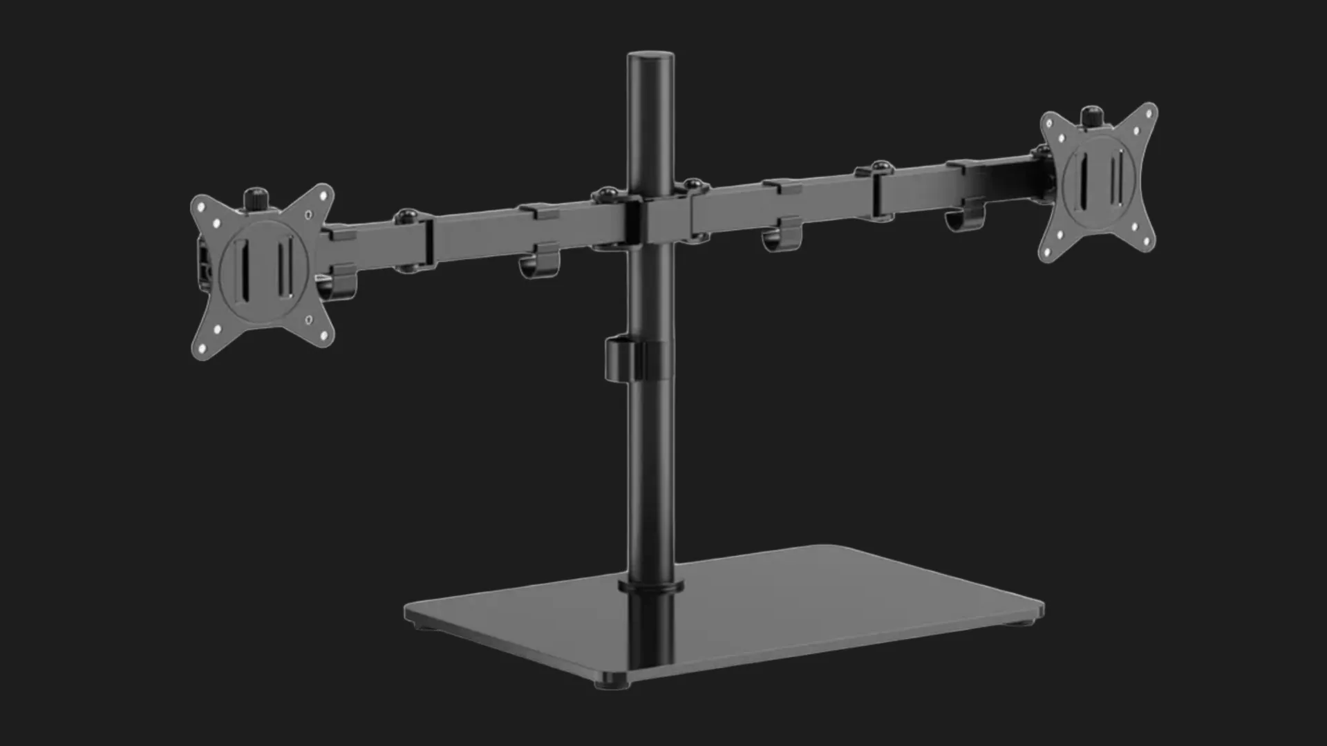 Ножка-кронштейн для 2 мониторов 17-32" (2-9 кг) (MS-D2ST-01) (Black)