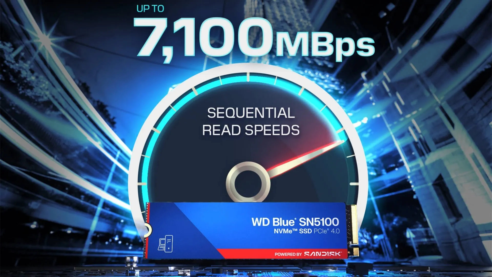 Накопитель SSD WD Blue SN5100 4 TB (WDS400T5B0E-00CPE0)