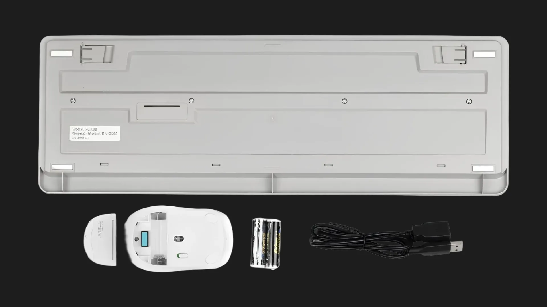 Комплект дротовий клавіатура + миша A4Tech FG1010 (White)