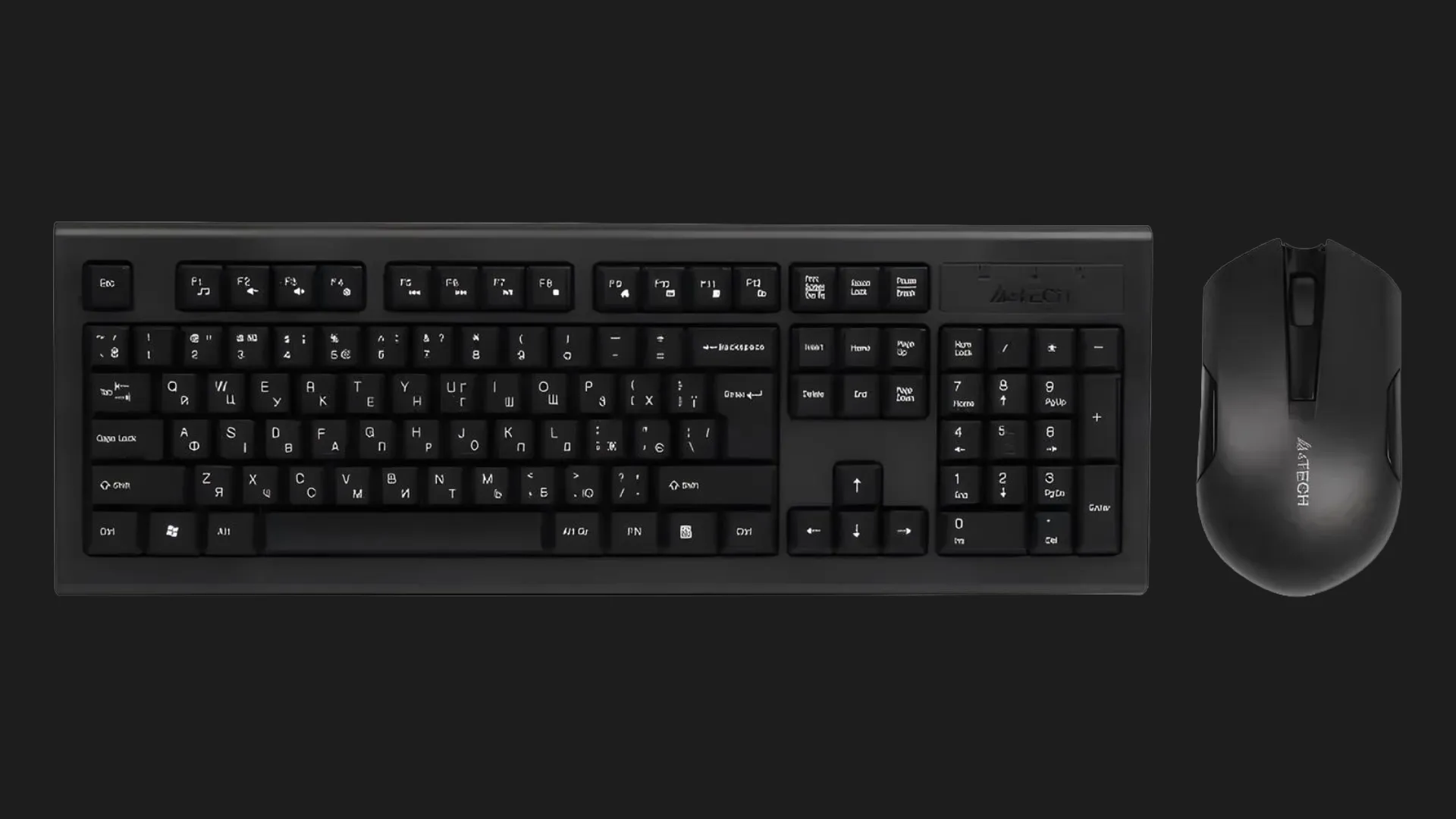 Комплект дротовий клавіатура + миша A4Tech 3000N (GK-85+G3-200N)