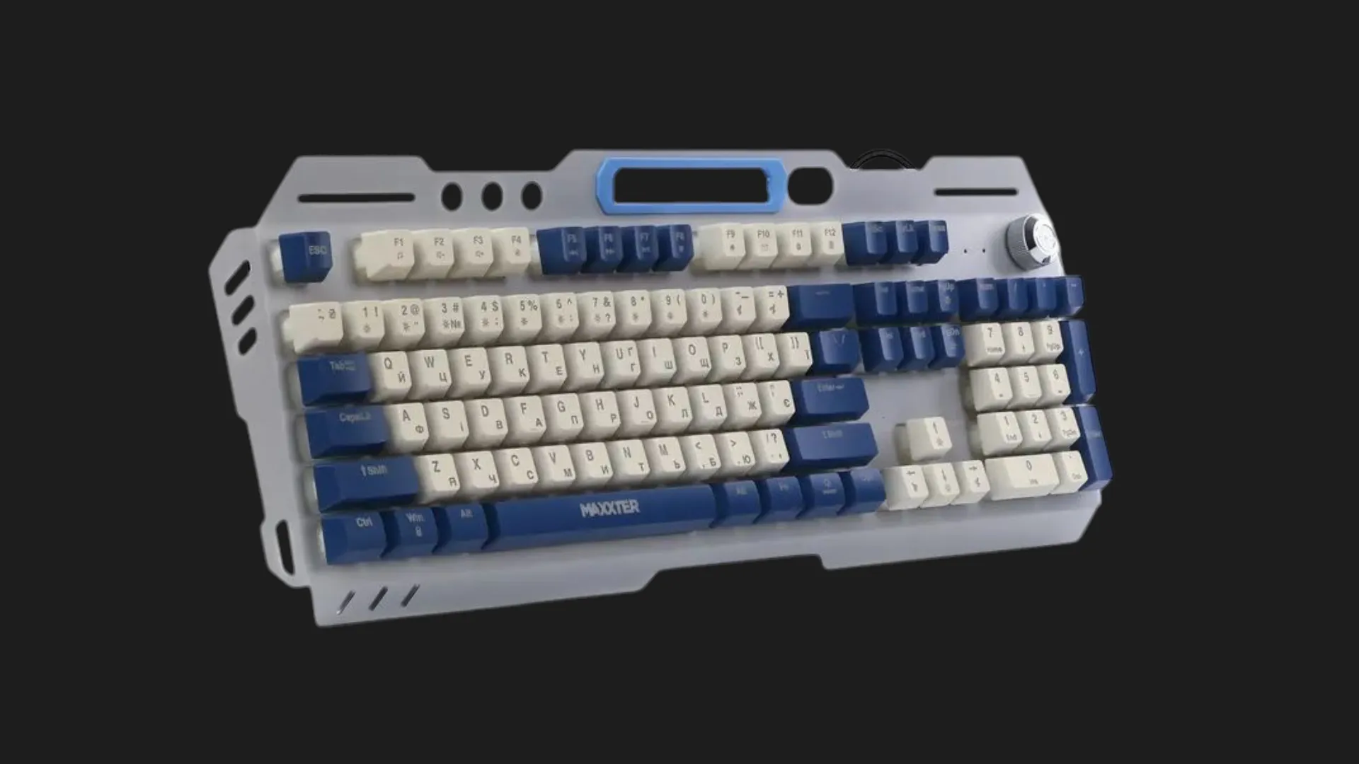 Клавіатура ігрова Maxxter KBG-RGB-01-UA (White/Blue) (KBG-RGB-01-UA) (UA)