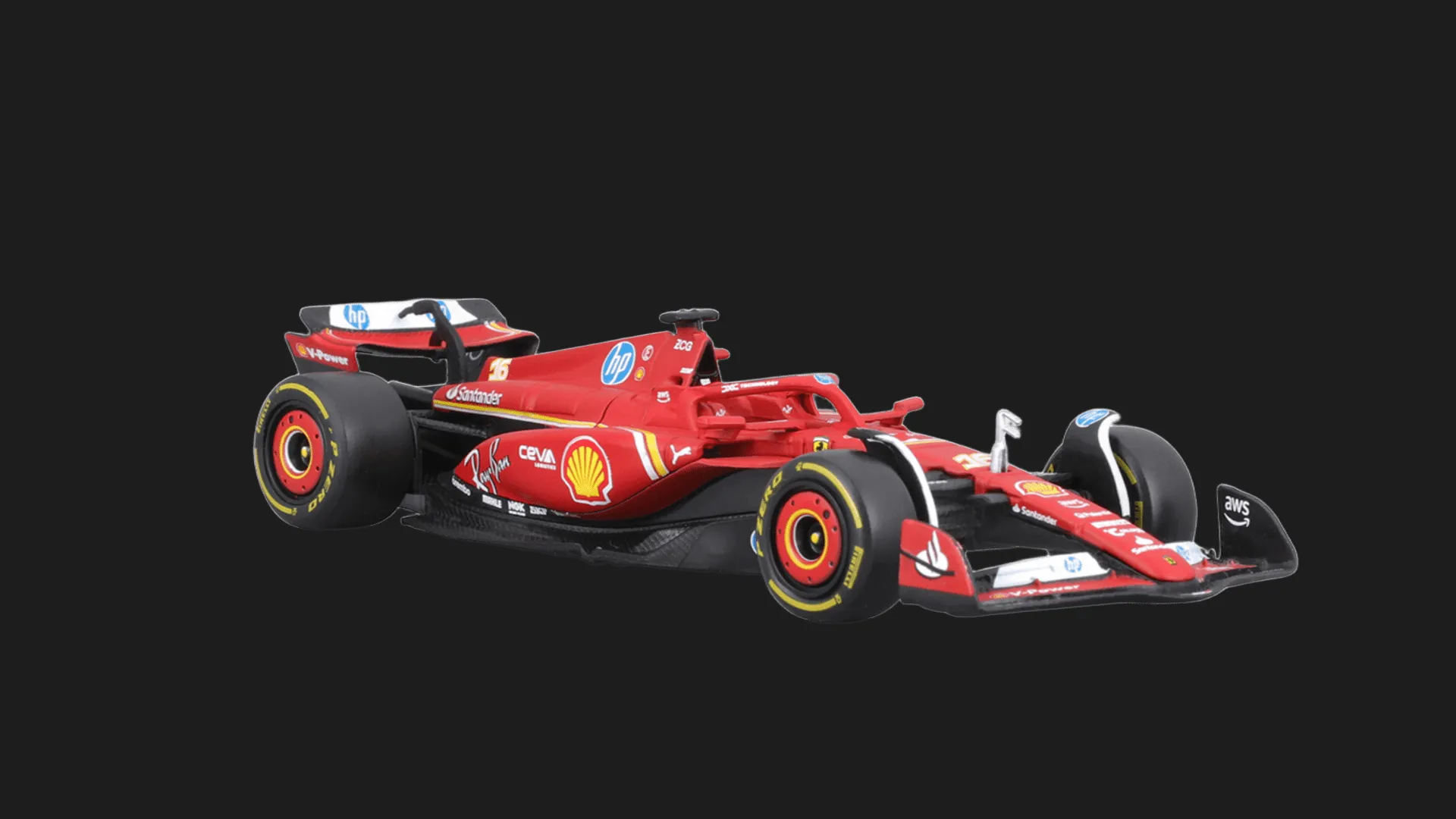 Автомодель Bburago — Ferrari Racing SF-24 в асортименті (1:43) (18-36844)