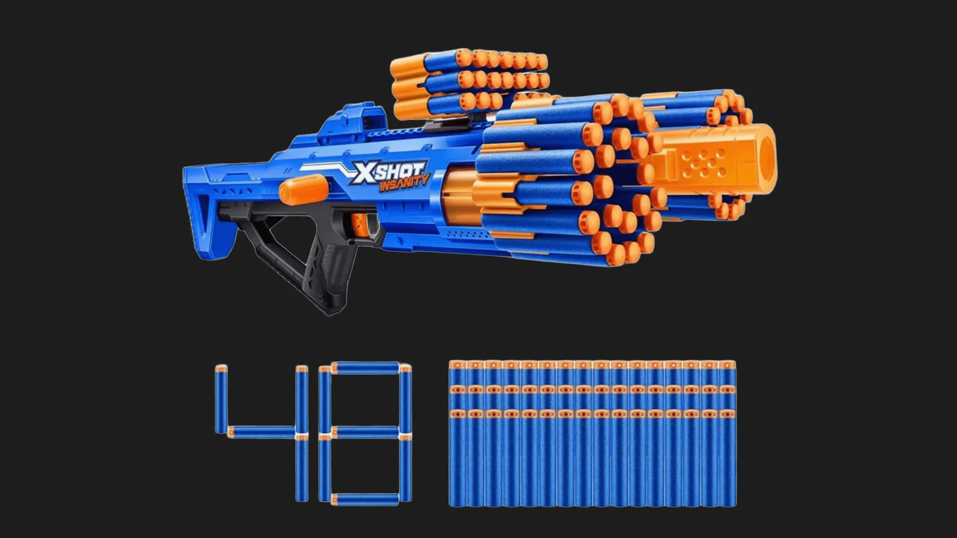 Швидкострільний бластер X-Shot Insanity Berzerko 8 Shot (48 патронів) (36610R)